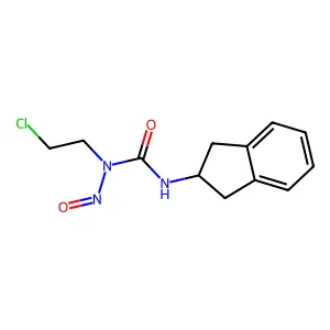 1-(2-chloroethyl)-3-(2,3-dihydro-1H-inden-2-yl)-1-nitrosourea structure