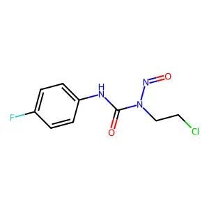 1-(2-chloroethyl)-3-(4-fluorophenyl)-1-nitrosourea structure
