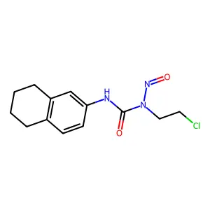 1-(2-chloroethyl)-1-nitroso-3-(5,6,7,8-tetrahydronaphthalen-2-yl)urea structure