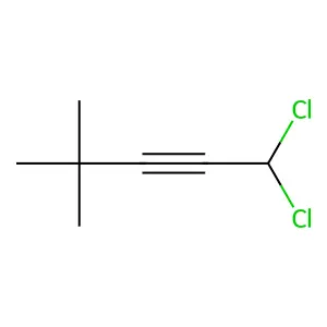 1,1-Dichloro-4,4-dimethylpent-2-yne structure