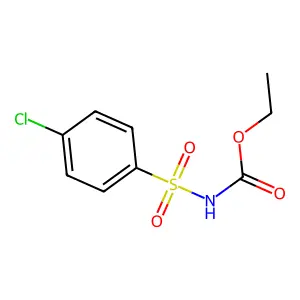 ethyl N-(4-chlorophenyl)sulfonylcarbamate structure