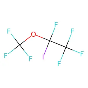1,1,1,2-tetrafluoro-2-iodo-2-(trifluoromethoxy)ethane structure