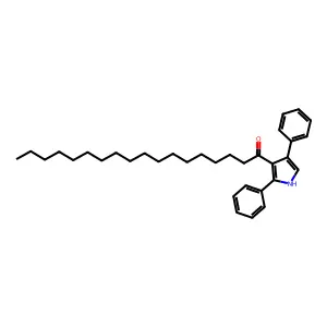 1-(2,4-diphenyl-1H-pyrrol-3-yl)octadecan-1-one structure