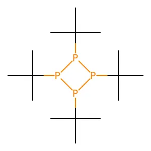 1,2,3,4-tetratert-butyltetraphosphetane structure