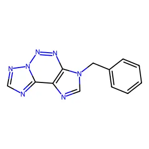 10-benzyl-3,5,6,7,8,10,12-heptazatricyclo[7.3.0.02,6]dodeca-1(9),2,4,7,11-pentaene structure