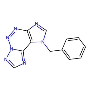 12-benzyl-3,5,6,7,8,10,12-heptazatricyclo[7.3.0.02,6]dodeca-1(9),2,4,7,10-pentaene structure