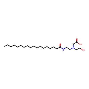 Glycine, N-(2-hydroxyethyl)-N-[2-[(1-oxooctadecyl)amino]ethyl]- structure