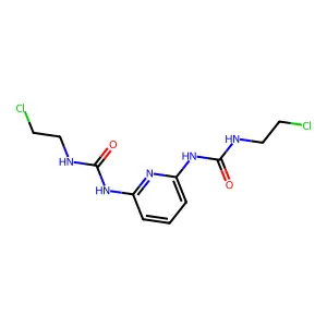 1-(2-chloroethyl)-3-[6-(2-chloroethylcarbamoylamino)-2-pyridinyl]urea structure
