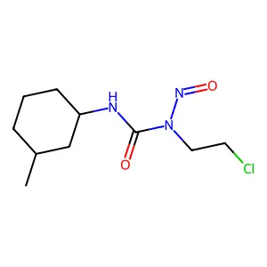 1-(2-chloroethyl)-3-(3-methylcyclohexyl)-1-nitrosourea structure