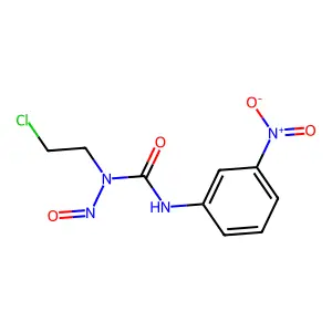 1-(2-chloroethyl)-3-(3-nitrophenyl)-1-nitrosourea structure