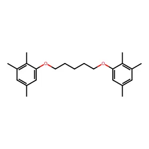 1,2,5-trimethyl-3-[5-(2,3,5-trimethylphenoxy)pentoxy]benzene structure