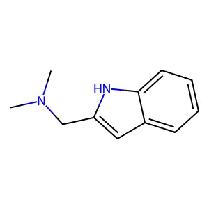 1-(1H-indol-2-yl)-N,N-dimethylmethanamine structure
