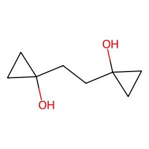 1-[2-(1-hydroxycyclopropyl)ethyl]cyclopropanol structure