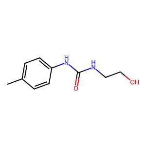1-(2-hydroxyethyl)-3-(4-methylphenyl)urea structure