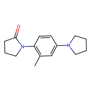 1-(2-methyl-4-pyrrolidin-1-ylphenyl)pyrrolidin-2-one structure