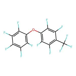 1,2,3,4,5-pentafluoro-6-[2,3,5,6-tetrafluoro-4-(trifluoromethyl)phenoxy]benzene structure