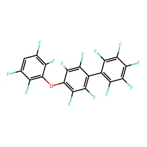 1,2,3,4,5-pentafluoro-6-[2,3,5,6-tetrafluoro-4-(2,3,5,6-tetrafluorophenoxy)phenyl]benzene structure