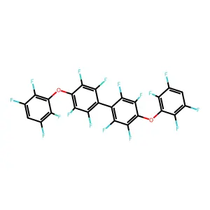 1,2,4,5-tetrafluoro-3-(2,3,5,6-tetrafluorophenoxy)-6-[2,3,5,6-tetrafluoro-4-(2,3,5,6-tetrafluorophenoxy)phenyl]benzene structure
