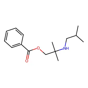 [2-methyl-2-(2-methylpropylamino)propyl] benzoate structure
