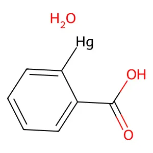 (2-Carboxyphenyl)hydroxymercury structure