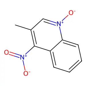 3-methyl-4-nitro-1-oxidoquinolin-1-ium structure