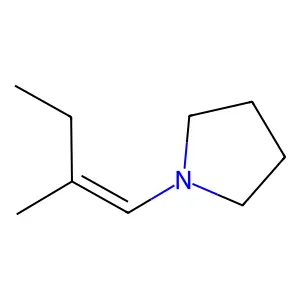 1-(2-methylbut-1-enyl)pyrrolidine structure