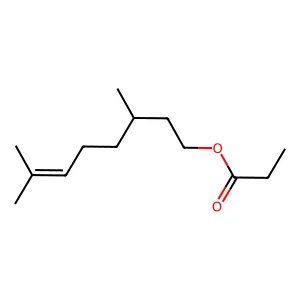 Citronellyl propionate structure