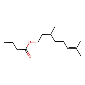 Citronellyl butyrate structure