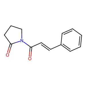 1-[(2E)-3-PHENYLPROP-2-ENOYL]PYRROLIDIN-2-ONE structure