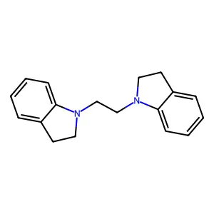 1-[2-(2,3-dihydroindol-1-yl)ethyl]-2,3-dihydroindole structure