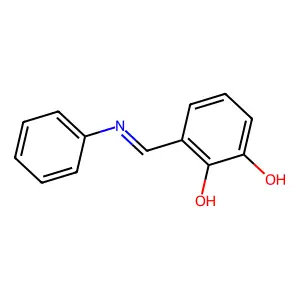 1,2-Benzenediol, 3-[(phenylimino)methyl]- structure