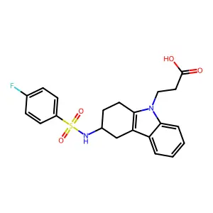 Compound C21H21FN2O4S structure