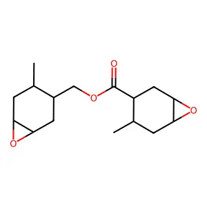 (4-methyl-7-oxabicyclo[4.1.0]heptan-3-yl)methyl 4-methyl-7-oxabicyclo[4.1.0]heptane-3-carboxylate structure