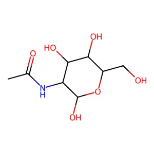 N-Acetyl-beta-D-glucosamine structure