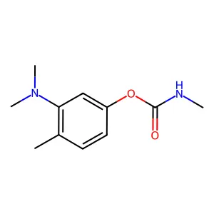 [3-(dimethylamino)-4-methylphenyl] N-methylcarbamate structure