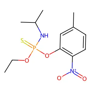 N-[ethoxy-(5-methyl-2-nitrophenoxy)phosphinothioyl]propan-2-amine structure