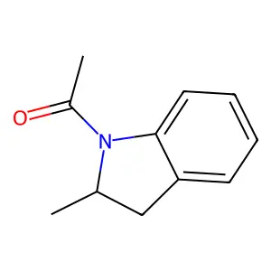 1-[(2S)-2-methyl-2,3-dihydroindol-1-yl]ethanone structure