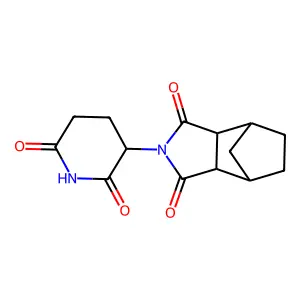 4-(2,6-dioxopiperidin-3-yl)-4-azatricyclo[5.2.1.02,6]decane-3,5-dione structure