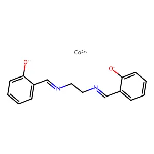 cobalt(2+)2-[2-[(2-oxidophenyl)methylideneamino]ethyliminomethyl]phenolate structure