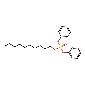 Decyl diphenyl phosphate structure