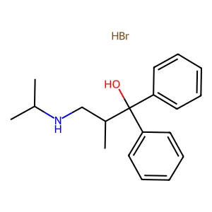 1,1-Diphenyl-2-methyl-3-(isopropylamino)propanol hydrobromide structure