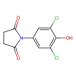 1-(3,5-dichloro-4-hydroxyphenyl)pyrrolidine-2,5-dione structure