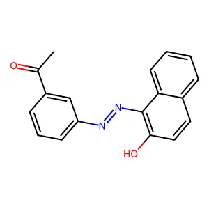 1-[3-[(2-hydroxynaphthalen-1-yl)diazenyl]phenyl]ethanone structure