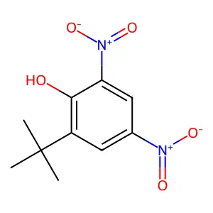 2-tert-butyl-4,6-dinitrophenol structure