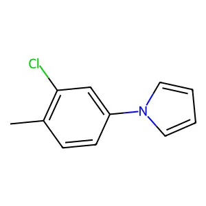 1-(3-chloro-4-methylphenyl)-1H-pyrrole structure
