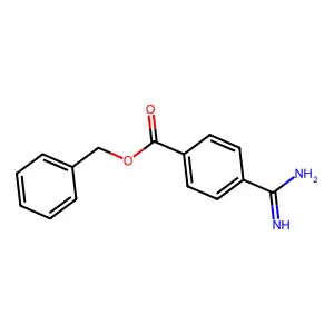BENZOIC ACID, p-AMIDINO-, BENZYL ESTER structure