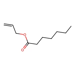 Allyl heptanoate structure