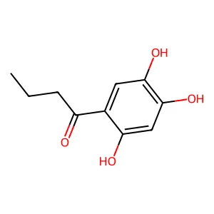 1-(2,4,5-trihydroxyphenyl)butan-1-one structure