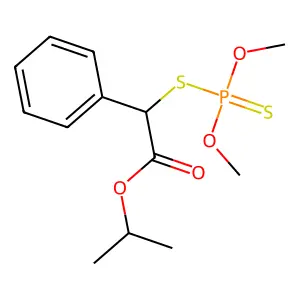 propan-2-yl 2-dimethoxyphosphinothioylsulfanyl-2-phenylacetate structure