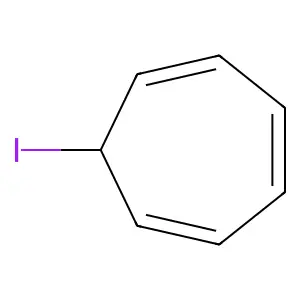 1,3,5-Cycloheptatriene, 7-iodo- structure